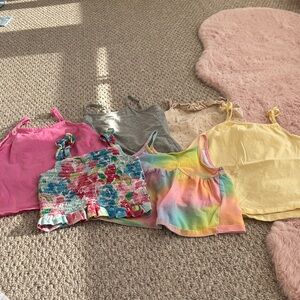 Colorful Kids Tank Tops Set - bundle of 6 size 6